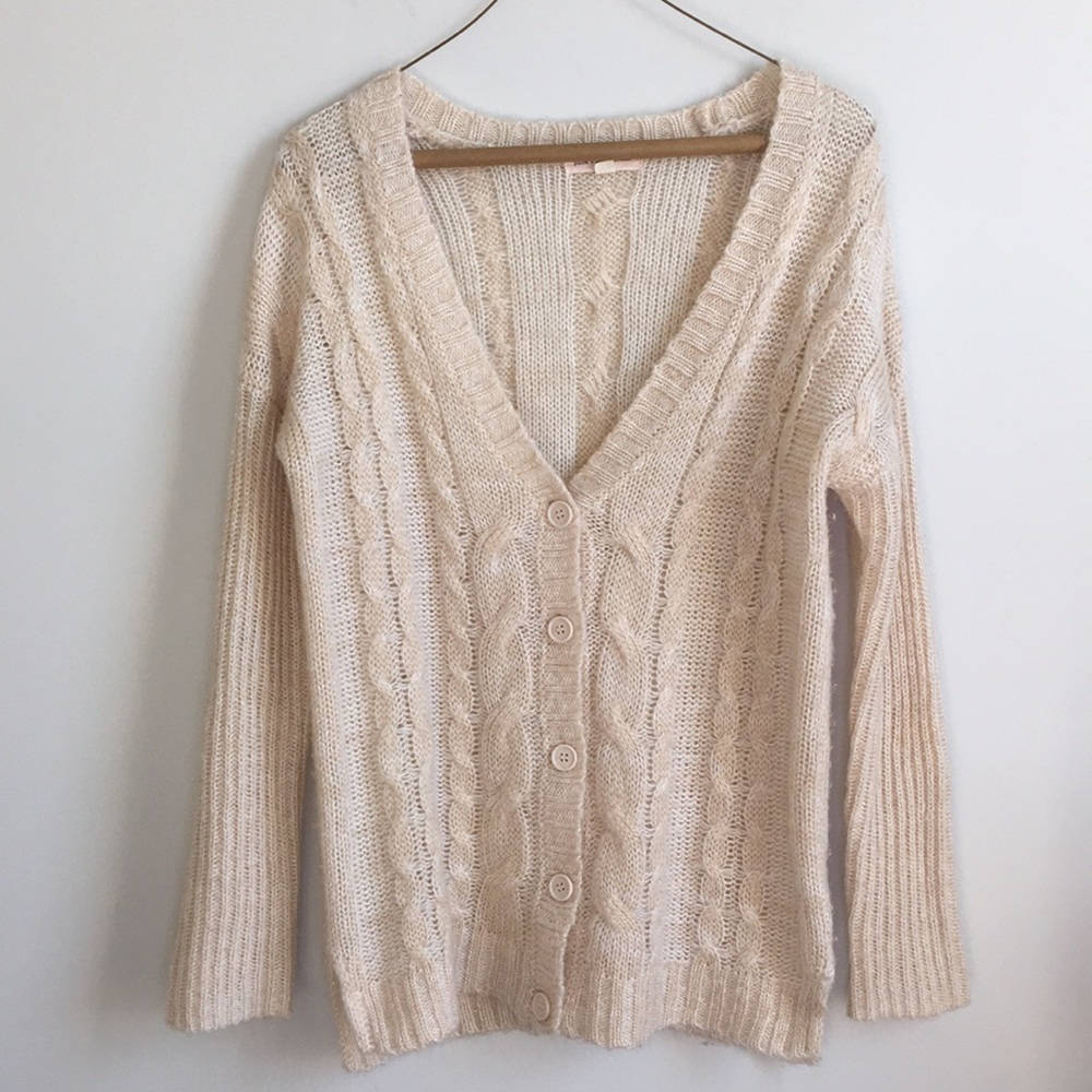 Pink Rose | Cable Knit Sweater